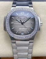 TW Factory Patek Philippe Nautilus 71181200A-011 Diamond Bezel Grey Dial