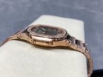 TW Factory Patek Philippe Nautilus 71181200R-010 Rose Gold Diamond Bezel Golden Champagne Dial - Image 6