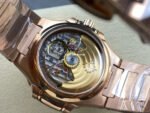 TW Factory Patek Philippe Nautilus 71181R-001 Rose Gold Diamond Bezel White Dial - Image 8