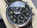 TW Factory Patek Philippe Pilot Travel Time Chronograph 5924G White Gold Arabic Numerals Black Dial - Image 2