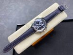 TW Factory Patek Philippe Pilot Travel Time Chronograph 5924G White Gold Arabic Numerals Blue Dial - Image 4