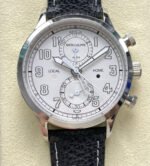 TW Factory Patek Philippe Pilot Travel Time Chronograph 5924G White Gold Arabic Numerals White Dial