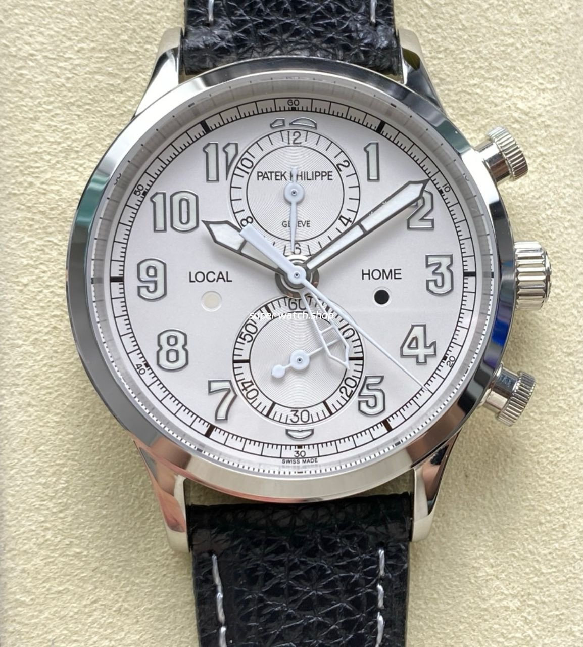 TW-Factory-Patek-Philippe-Pilot-Travel-Time-Chronograph-5924G-White-Gold-Arabic-Numerals-White-Dial-1.jpeg TW Factory Patek Philippe Pilot Travel Time Chronograph 5924G White Gold Arabic Numerals White Dial - Image 1
