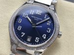 TW Factory Patek Philippe Twenty~4 7300/1200A-001 Diamond Bezel Arabic Numerals Blue Dial - Image 3