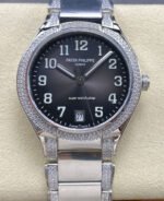 TW Factory Patek Philippe Twenty~4 7300/1200A-010 Diamond Bezel Arabic Numerals Grey Dial