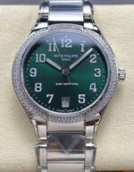 TW Factory Patek Philippe Twenty~4 73001200A-011 Diamond Bezel Green Dial