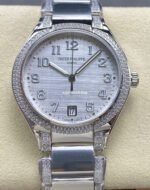 TW Factory Patek Philippe Twenty~4 73001200A Diamond Bezel Arabic Numerals White Dial