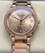 TW Factory Patek Philippe Twenty~4 7300/1200R-001 Rose Gold Diamond Bezel Brown Dial