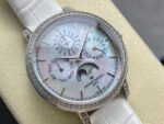 TW Factory Vacheron Constantin Traditionnelle Perpetual Calendar Ultra-Thin 4305T/000G-B948 Steel White Leather Strap Mother Of Pearl Dial - Image 2