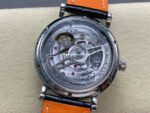 TWA Factory IWC Portofino Hand-Wound IW516405 45mm Silver Needle Steel Black Leather Strap Blue Dial - Image 7