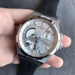 TWA Factory Vacheron Constantin Overseas Dual Time 42mm Steel Rubber Strap Silver Dial - Image 3