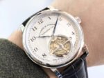 Tourbillon A. Lange & Söhne 1815 730.025F 42mm Steel Leather Strap Arabic Numerals Silver Dial - Image 4