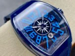 T+plus Factory Franck Muller V45 Yacht Limited Edition 45mm Blue Ceramic Rubber Strap Blue Arabic Numerals Blue Dial - Image 2