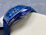 T+plus Factory Franck Muller V45 Yacht Limited Edition 45mm Blue Ceramic Rubber Strap Blue Arabic Numerals Blue Dial - Image 6
