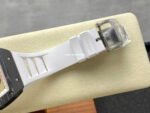 UOK Factory Richard Mille RM055 42.7mm Carbon Fiber White Rubber Strap White Edge Skeletonized Dial - Image 8