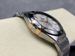 V+ Factory Omega Constellation 131.23.41.21.06.001 41mm Black Ceramic Bezel Half Rose Gold Steel Grey Dial - Image 6
