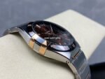 V+ Factory Omega Constellation 131.23.41.21.11.001 41mm Black Ceramic Bezel Half Rose Gold Steel Red Dial - Image 6