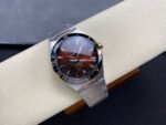 V+ Factory Omega Constellation 131.23.41.21.11.001 41mm Black Ceramic Bezel Half Rose Gold Steel Red Dial - Image 4
