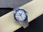 V+ Factory Omega Constellation 131.30.41.21.04.001 41mm Blue Ceramic Bezel Full Steel White Dial - Image 4