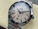 V+ Factory Omega Constellation 131.30.41.21.99.001 41mm Black Ceramic Bezel Full Steel Meteorites White Dial - Image 3