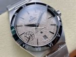 V+ Factory Omega Constellation 131.30.41.21.99.001 41mm Black Ceramic Bezel Full Steel Meteorites White Dial - Image 2