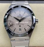 V+ Factory Omega Constellation 131.30.41.21.99.001 41mm Black Ceramic Bezel Full Steel Meteorites White Dial