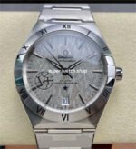 V+ Factory Omega Constellation 131.30.41.21.99.002 41mm Silver Titanium Bezel Full Steel Silver Dial