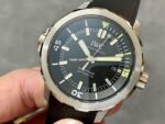 V6S Factory IWC Aquatimer Automatic IW328802 42mm Steel Rubber Strap Black Dial - Image 3