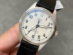 V7 Factory IWC Pilot Mark XVIII IW327012 40mm Steel Leather Strap Arabic Numerals White Dial - Image 3