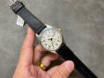 V7 Factory IWC Pilot Mark XVIII IW327012 40mm Steel Leather Strap Arabic Numerals White Dial - Image 4