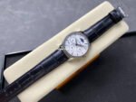 V9 Factory Jaeger-LeCoultre Master Ultra Thin Perpetual 1303501 White Gold Diamond Bezel Silver Dial - Image 4
