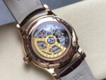 V9 Factory Jaeger-LeCoultre Master Ultra Thin Perpetual Q1302520 39mm Rose Gold Leather Strap White Dial - Image 7