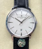 VC + Factory Vacheron Constantin Patrimony 85180-000G-9230 White Gold White Dial