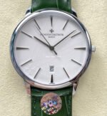 VC + Factory Vacheron Constantin Patrimony 85180000G-H035 White Gold Silver Dial