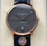 VC +Factory Vacheron Constantin Patrimony 85180000R-9166 Rose Gold Grey Dial