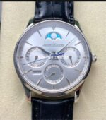 VR Factory Jaeger-LeCoultre Master Ultra Thin Perpetual Q114842J 39mm Steel Leather Strap Silver Dial