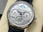VR Factory Jaeger-LeCoultre Master Ultra Thin Perpetual Q114842J 39mm Steel Leather Strap Silver Dial - Image 3