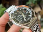 VR Factory Omega Seamaster Planet Ocean Chronograph 215.30.46.51.01.002 45.5mm Full Steel Black Dial - Image 4