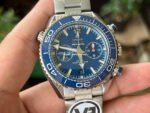 VR Factory Omega Seamaster Planet Ocean Chronograph 215.30.46.51.03.001 45.5mm Full Steel Blue Dial - Image 2