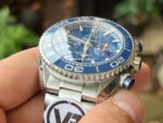 VR Factory Omega Seamaster Planet Ocean Chronograph 215.30.46.51.03.001 45.5mm Full Steel Blue Dial - Image 4