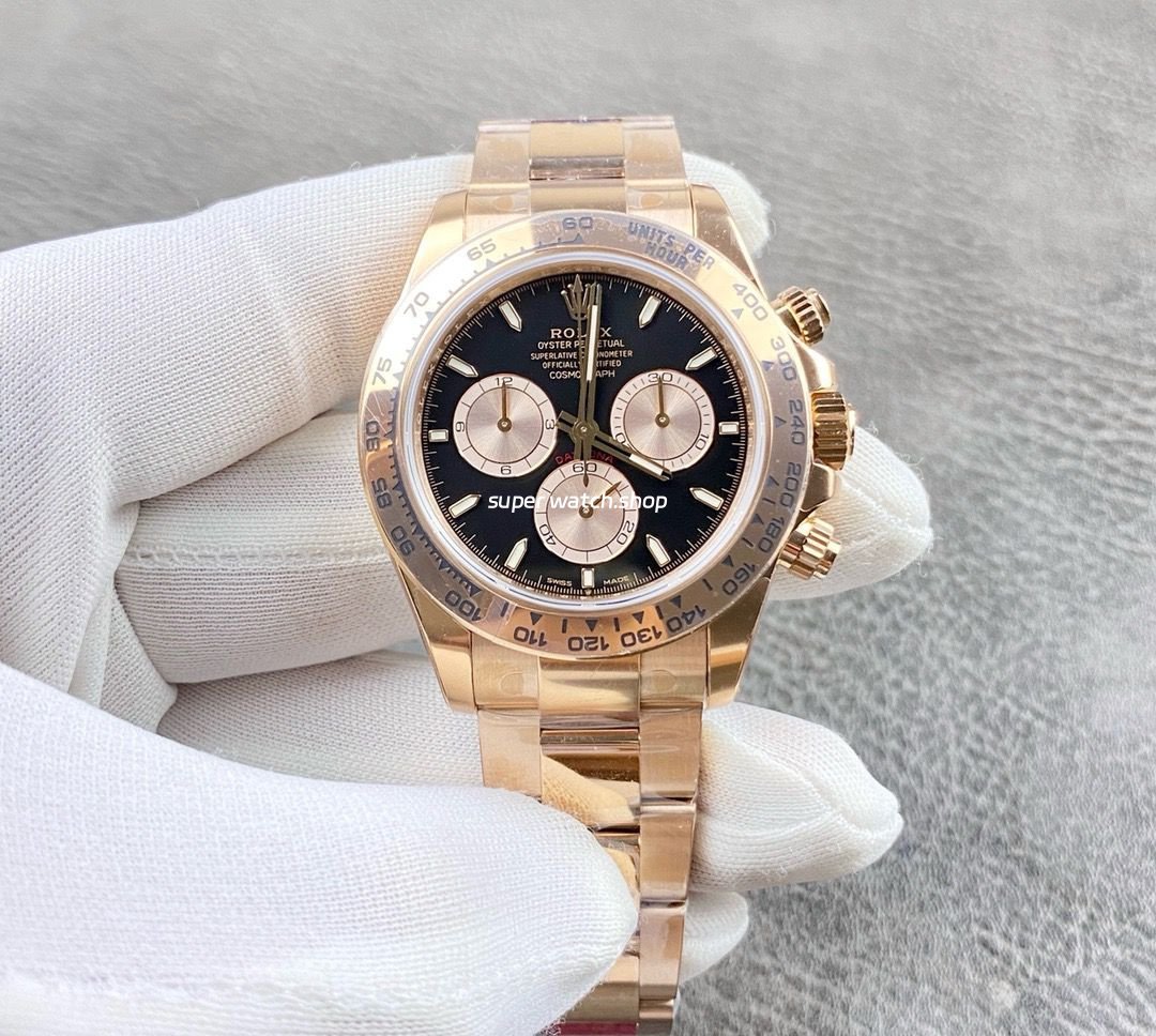 VS-Factory-Counterweight-Rolex-Daytona-126505-0001-Rose-Gold-Black-Dial-3.jpeg VS Factory Counterweight Rolex Daytona 126505-0001 40mm Full Rose Gold Black Dial - Image 1