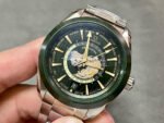 VS Factory Omega Seamaster Aqua Terra GMT Worldtimer 220.30.43.22.10.001 43mm Full Steel Olive Green Dial - Image 3