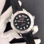 VS Factory Omega Seamaster Diver 300M 210.32.42.20.01.002 42mm Steel Rubber Strap Black Dial - Image 3