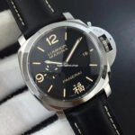 VS Factory Panerai Luminor 1950 3 Days Fu PAM00498 44mm Steel Leather Strap Black Dial - Image 3