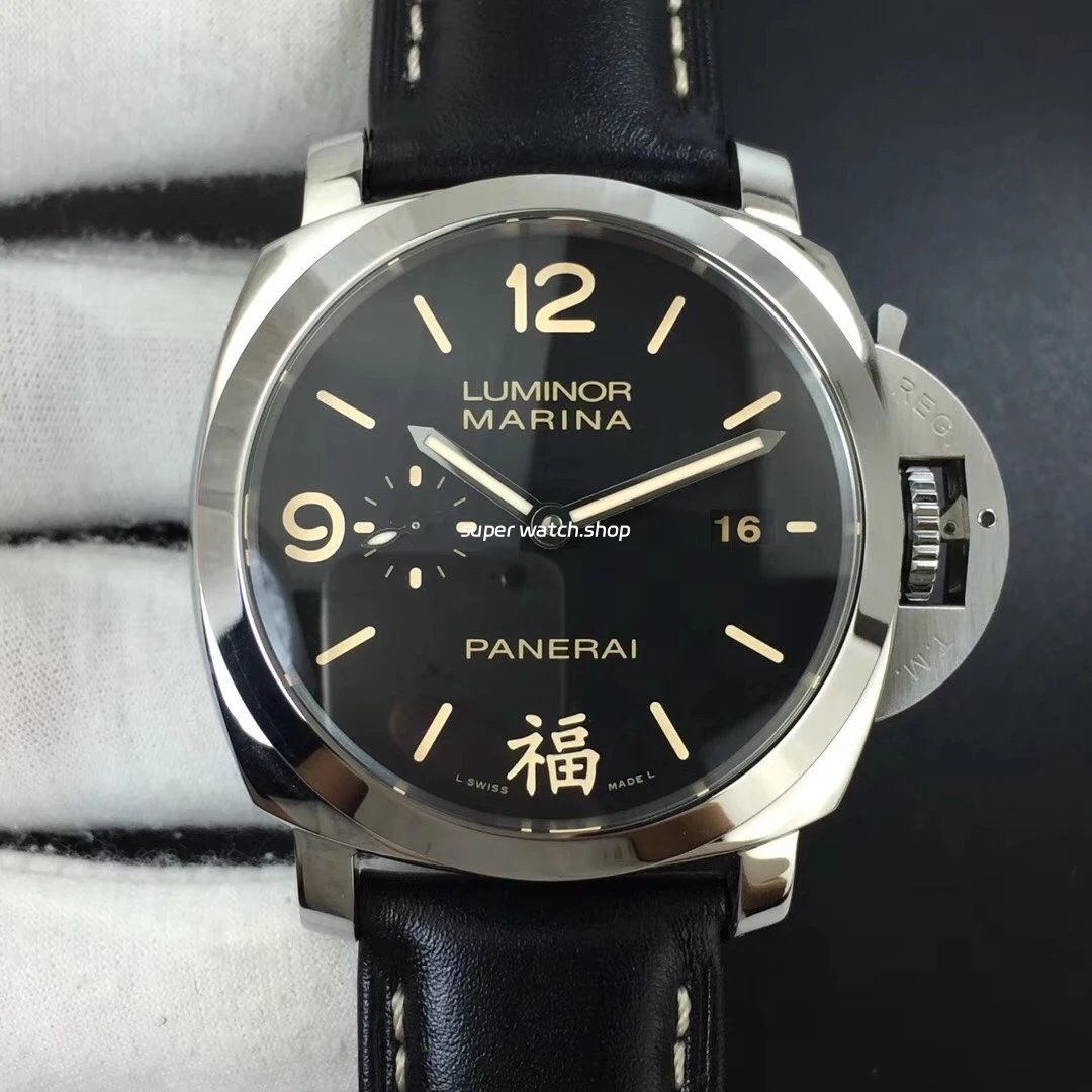 VS-Factory-Panerai-Luminor-1950-3-Days-Fu-PAM00498-44mm-Steel-Leather-Strap-Black-Dial-7.jpg VS Factory Panerai Luminor 1950 3 Days Fu PAM00498 44mm Steel Leather Strap Black Dial - Image 1