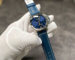 VS Factory Panerai Luminor 1950 3 Days GMT Pam 00688 42mm Steel Leather Strap Blue Dial - Image 4