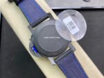 VS Factory Panerai Luminor Base GMT PAM 01176 44mm Black Ceramic Black Canvas Strap Black Dial - Image 7
