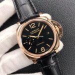 VS Factory Panerai Luminor Due PAM00908 38mm Rose Gold Black Leather Strap Black Dial - Image 3