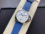VS Factory Panerai Luminor Due Pam 00906 42mm Steel Leather Strap White Dial - Image 4