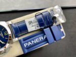 VS Factory Panerai Luminor Gmt Pam01033 44mm Steel Leather Strap Blue Dial - Image 8